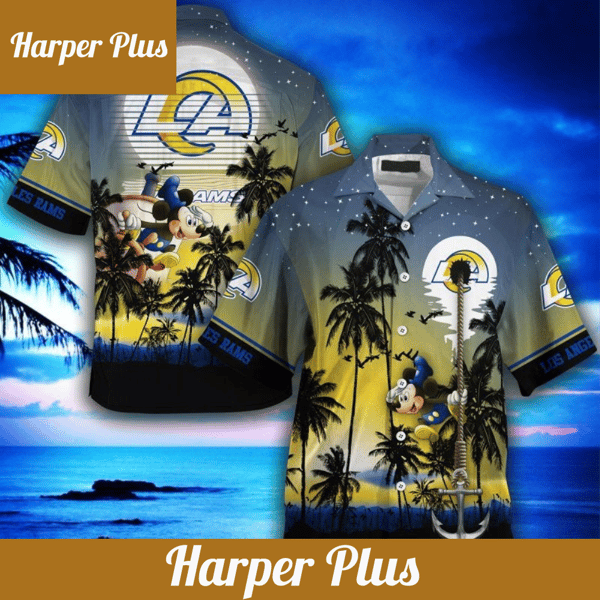 Los Angeles Rams NFL Summer Hawaiian Shirt - Trendy Aloha.jpg