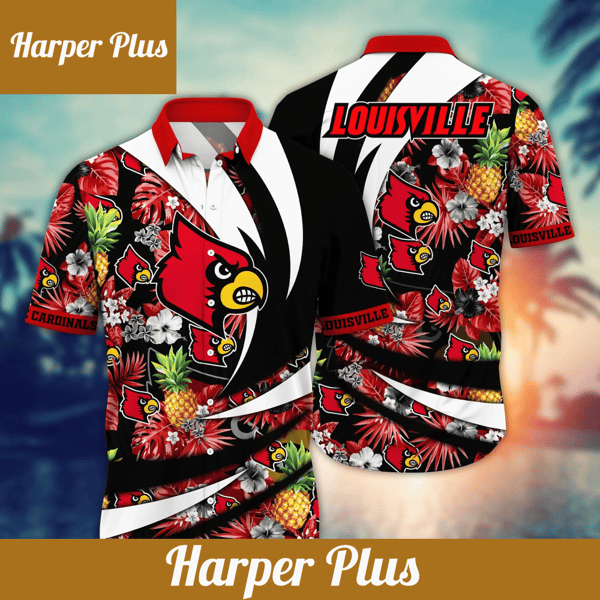 Louisville Cardinals NCAA Hawaiian Shirt Bikinis Aloha Shirt - Trendy Aloha.png