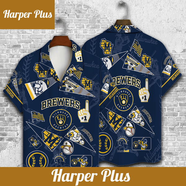 Milwaukee Brewers Custom Hawaiian Shirt in 3D - Trendy Aloha.png