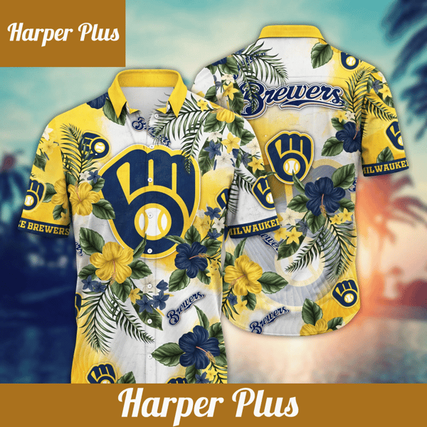 Milwaukee Brewers MLB Hawaiian Shirt Sun Dressestime Aloha Shirt - Trendy Aloha.png