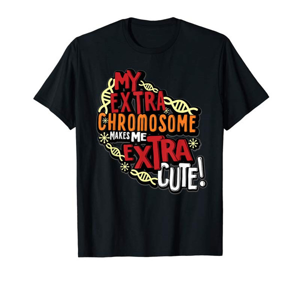 Adorable Chromosome World Down Syndrome Day T Shirt Women Kids - Tees.Design.png