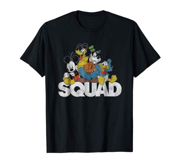 Adorable Classic Mickey Mouse Squad Graphic T-shirt - Tees.Design.png