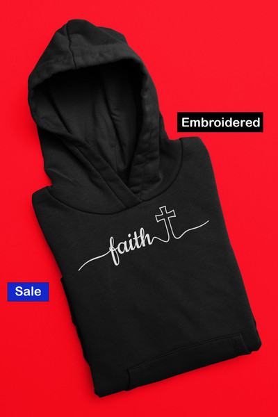 Jesus Christian Embroidered Hoodie Faith Embroidery Sweatshirt Christian Hoodie God Faith Over Fear Faith Gift 18.jpg