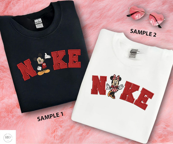 Minnie x Mickey embroidery sweatshirt, Couple Matching Sweatshirt, Disney Couple Sweatshirt, Valentine's Day Gift, Anniversary Gift1.jpg