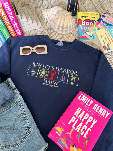 Goods Book Embroidered Sweatshirt Crewneck, Sunshine Falls Book Lover Emily Henry Merch, Hoodie Sweatshirt, Cute Book Lover Shirt.jpg