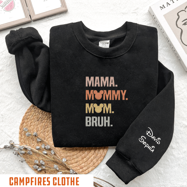 Embroidered Mama Mom Bruh, Disney Mom Shirt, Custom Mama Shirt, Disney Mama Gift.jpg