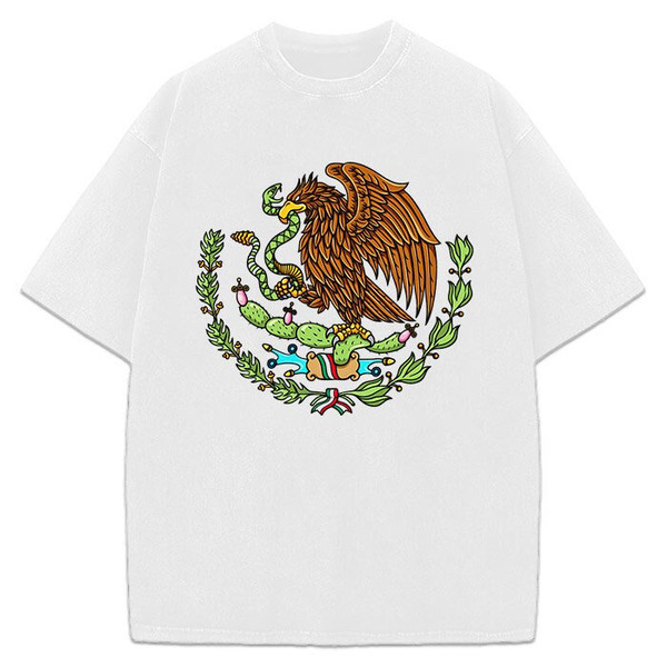 Mexico Flag Seal T Shirt Mexican Pride Flag Eagle Symbol T-Shirt.jpg