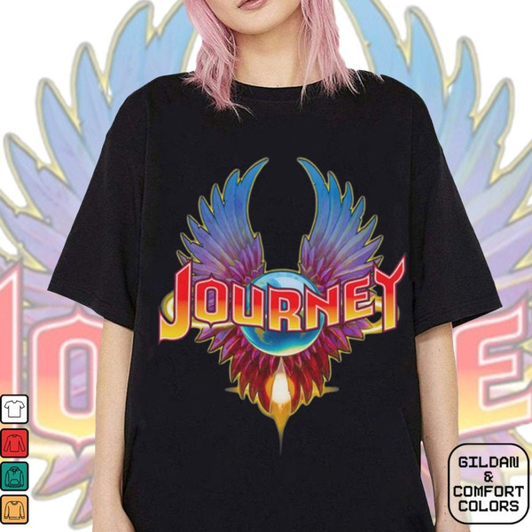 Journey Freedom Tour 2024 T-Shirt, Journey With Toto 2024 Concert Shirt, Journey Band Fan Shirt, Journey Shirt Unisex 17124HLRM-34.jpg