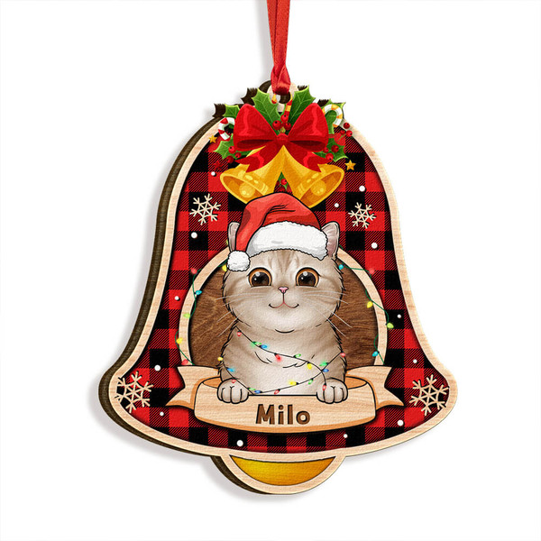 Gift For Cat Dad Cat Mom Chritsmas Bell Personalized Ornament.jpg