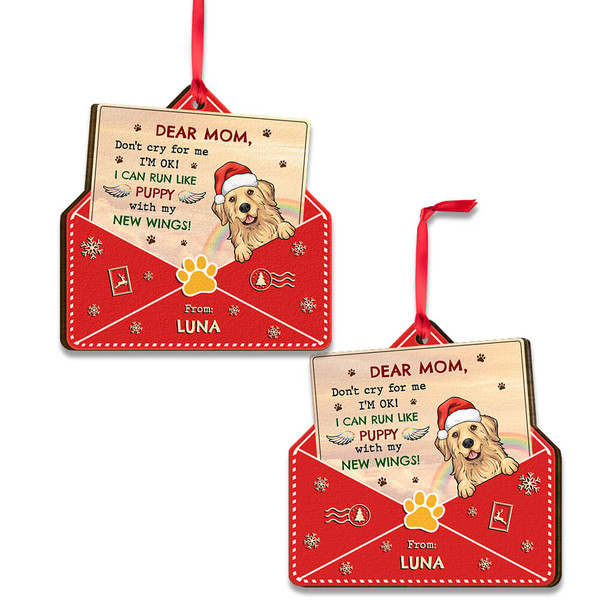Letter from Heaven Memorial Dog Personalized Ornament.jpg