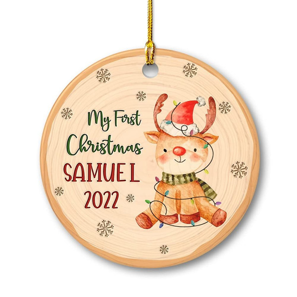 Personalized Ceramic Baby First Christmas Ornament Reindeer.jpg