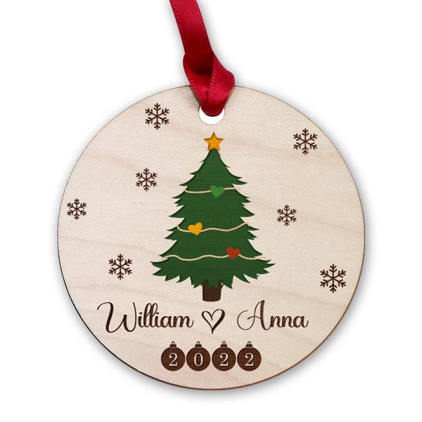 Personalized Wood Couple Ornament Pine Tree Drawing Style.jpg
