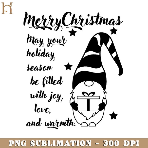 HMU1812231016-merry christmas with cute gnome with christmas christmas wishes PNG Download, Xmas PNG.jpg