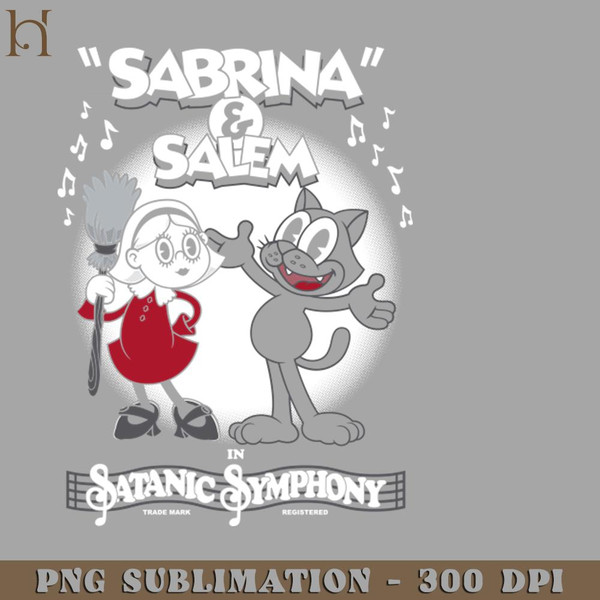 HMU211223232-Vintage Cartoon Sabrina Witch and Black Cat PNG Download.jpg