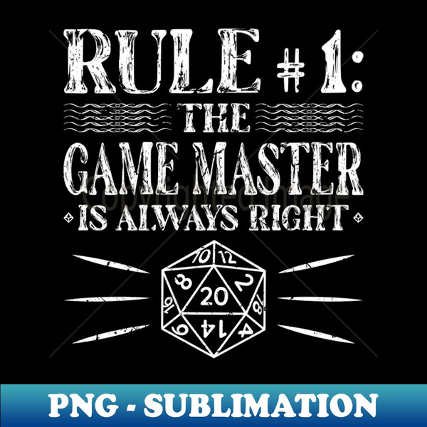 RU-44744_The Game Master Is Always Right RPG DM Roleplaying D20 1976.jpg