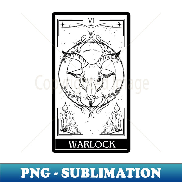 QC-58589_Warlock Tarot Card DD Nat 20 Dungeons  Dragons T-Shirt Black 9579.jpg