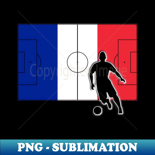 World Cup France Football Flag 2022 - Unique Sublimation PNG Download - Defying the Norms