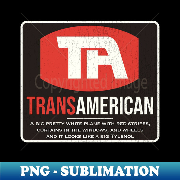 Trans American Airlines - Instant Sublimation Digital Download