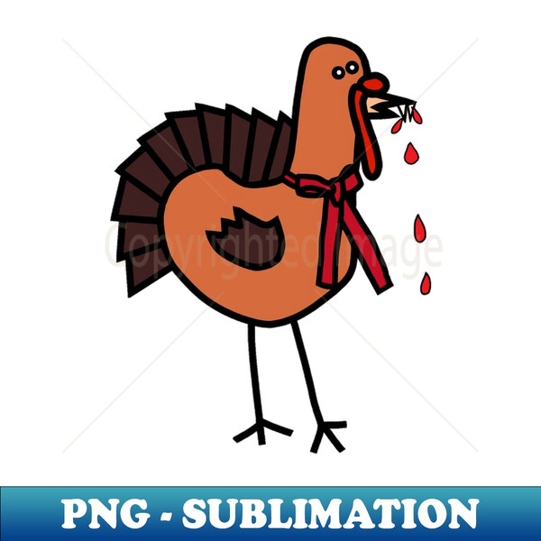 Animals with Sharp Teeth Thanksgiving Turkey Halloween Horror - Trendy Sublimation Digital Download