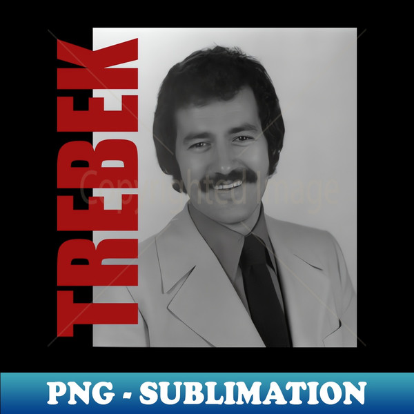 Alex Trebek - Retro Aesthetic Fan Art - PNG Sublimation Digital Download