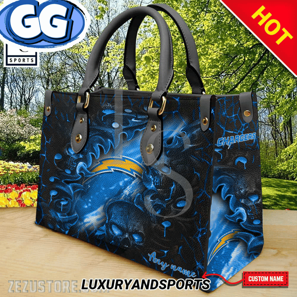 Los Angeles Chargers NFL Scores Leather Handbag.jpg