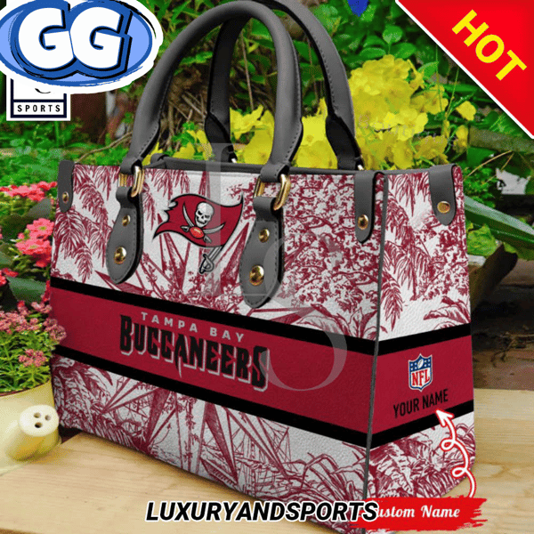 Tampa Bay Buccaneers NFL Draft Leather Handbag.jpg