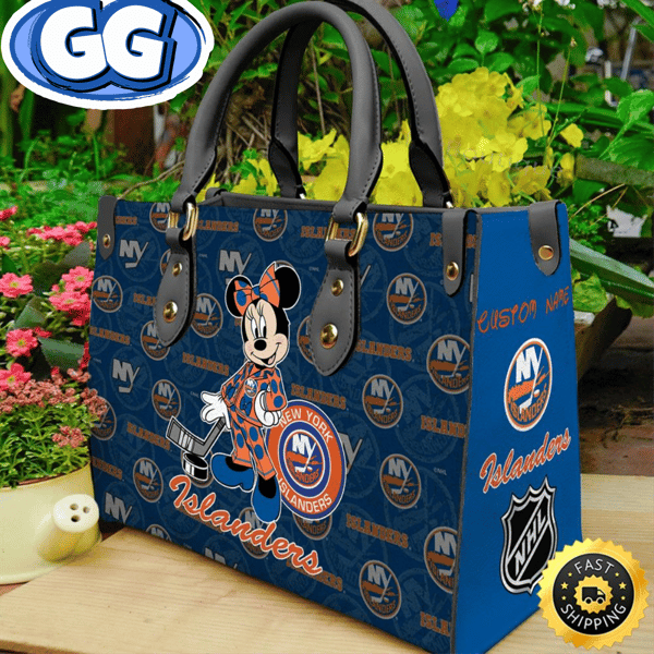 New York Islanders NHL Minnie Women Leather Hand Bag.jpg