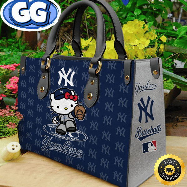 New York Yankees Kitty Women Leather Hand Bag.jpg