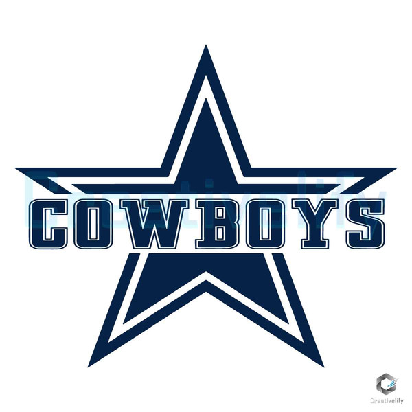 Cowboy Star Football SVG Sport SVG Team File Cutting.jpg