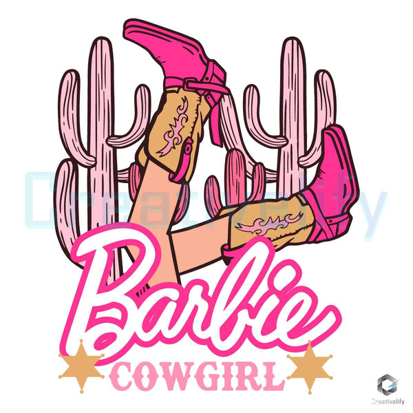 Cowgirl Barbie Barbenheimer Movie SVG Digital File.jpg