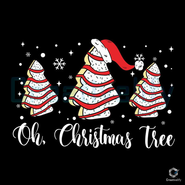 Oh Christmas Tree Cake SVG Santa Claus File For Cricut.jpg