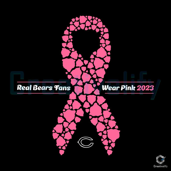 Real Bears Fans SVG Wear Pink Ribbon 2023 Digital File.jpg