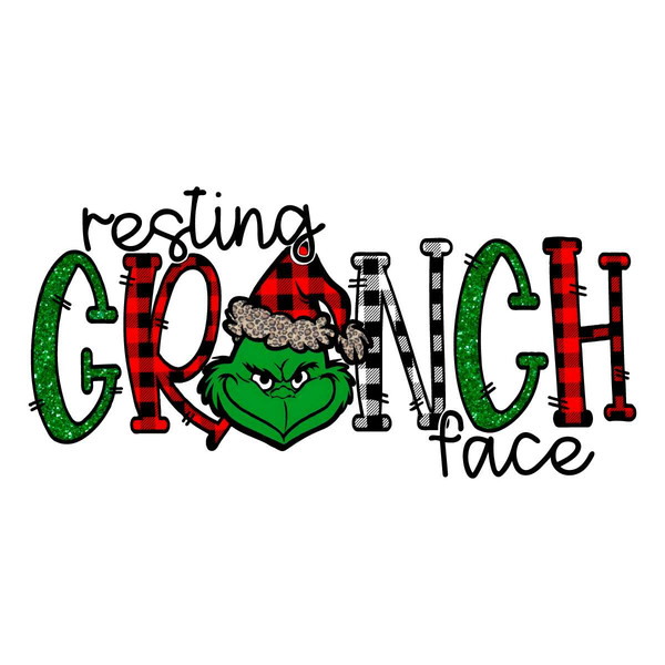 Resting Grinch Face PNG Merry Grinchmas File Design.jpg