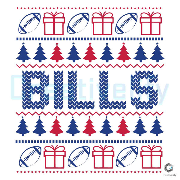 Retro Buffalo Christmas SVG Merry Xmas Football File Design.jpg