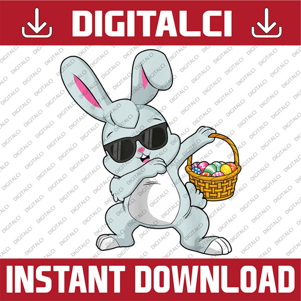 Dabbing Rabbit Easter Day Eggs Dab Easter Day Png, Happy Easter Day Sublimation Design.jpg