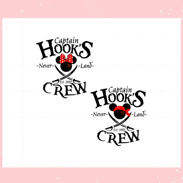 Disney Mickey And Minnie Captain Hook's Neverland Svg.jpg