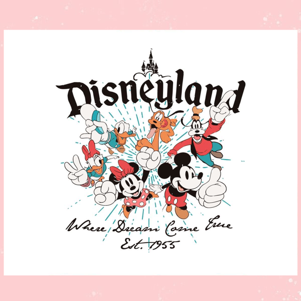 Vintage Disneyland Where Dream Come True SVG File.jpg