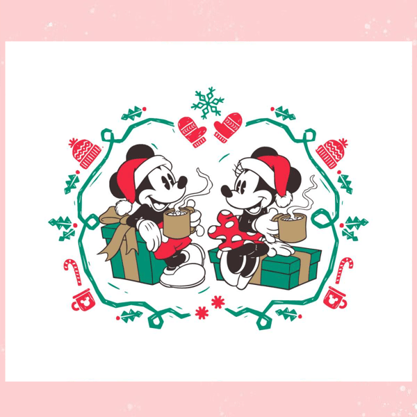 Vintage Mickey Minnie Christmas Coffee SVG.jpg