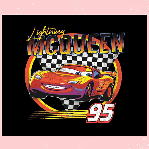 Vintage Retro Lightning McQueen PNG Sublimation Design.jpg