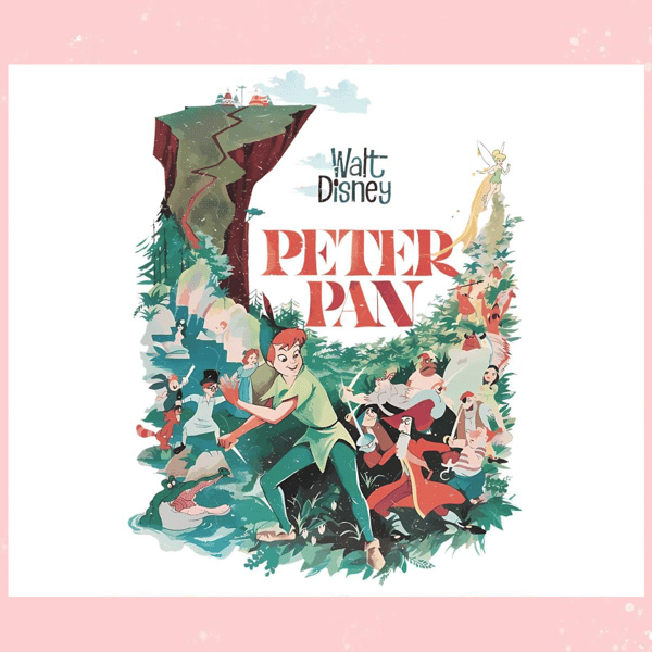 Walt Disney Peter Pan Cartoon PNG Sublimation Design.jpg