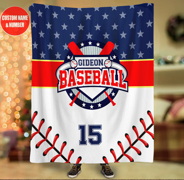 Personalized Name and Number Baseball Blanket Baseball Blanket for Son, Grandson, Baseball Boy Birthday Gift for Baseball Lover 09.jpg