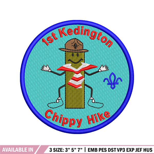 Chippy Hike logo embroidery design, Chippy Hike embroidery, embroidery file, logo design,  logo shirt, Digital download.jpg