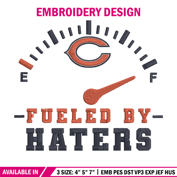 Fueled By Haters Chicago Bears embroidery design, Bears embroidery, NFL embroidery, sport embroidery, embroidery design..jpg