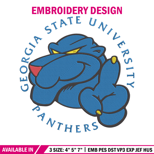 Georgia State mascot embroidery design, NCAA embroidery,Sport embroidery,Logo sport embroidery,Embroidery design..jpg