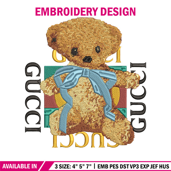 Gucci x bear Embroidery Design, Gucci Embroidery, Embroidery File, Anime Embroidery, Anime shirt, Digital download.jpg