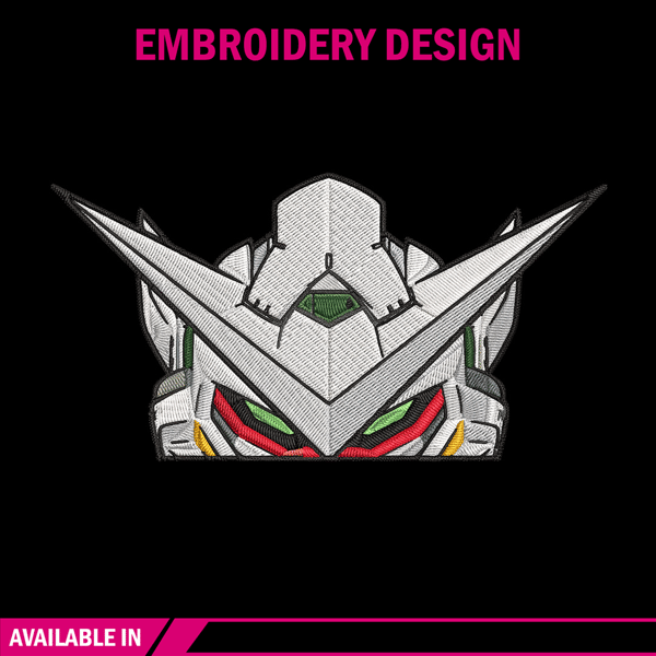 Gundam Peeker Embroidery Design, Gundam Embroidery, Embroidery File, Anime Embroidery, Anime shirt, Digital download.jpg