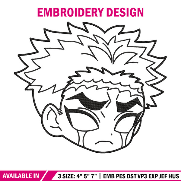 Gyomei chibi Embroidery Design,Demon slayer Embroidery,Embroidery File,Anime Embroidery,Anime shirt, Digital download.jpg