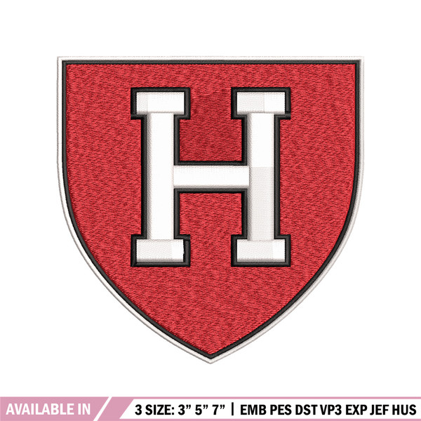 Harvard Crimson embroidery design, Harvard Crimson embroidery, logo Sport, Sport embroidery, NCAA embroidery..jpg