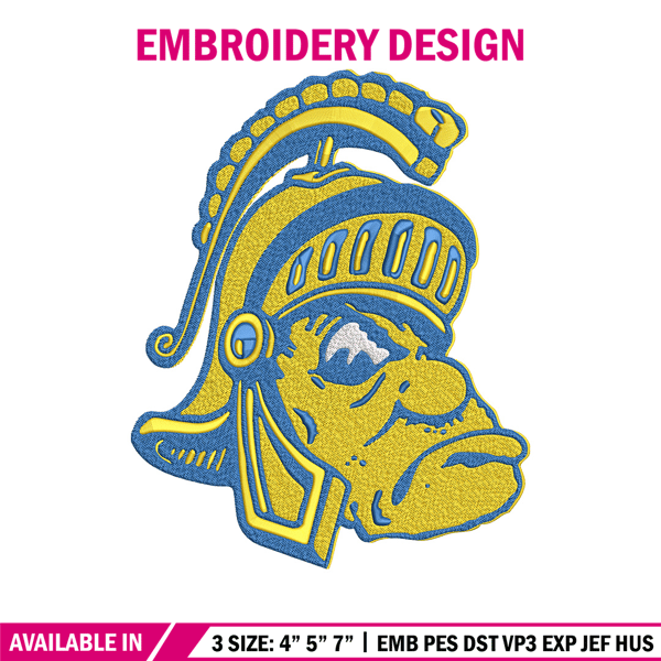 San Jose State logo embroidery design, NCAA embroidery, Sport embroidery, logo sport embroidery, Embroidery design.jpg