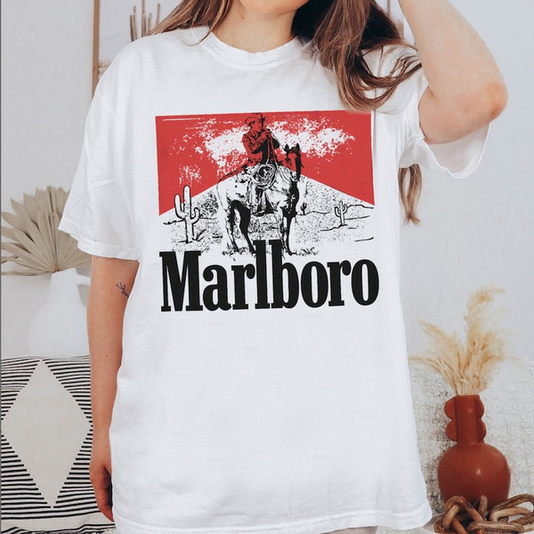 Vintage Marlboro Cowboy Wild West Shirt, Country Music Shirt, Cowboy Killer Shirt, Boho Shirt, Cowboy Rodeo Tshirt, Country Music Tee Gift1.jpg